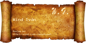 Wind Iván névjegykártya